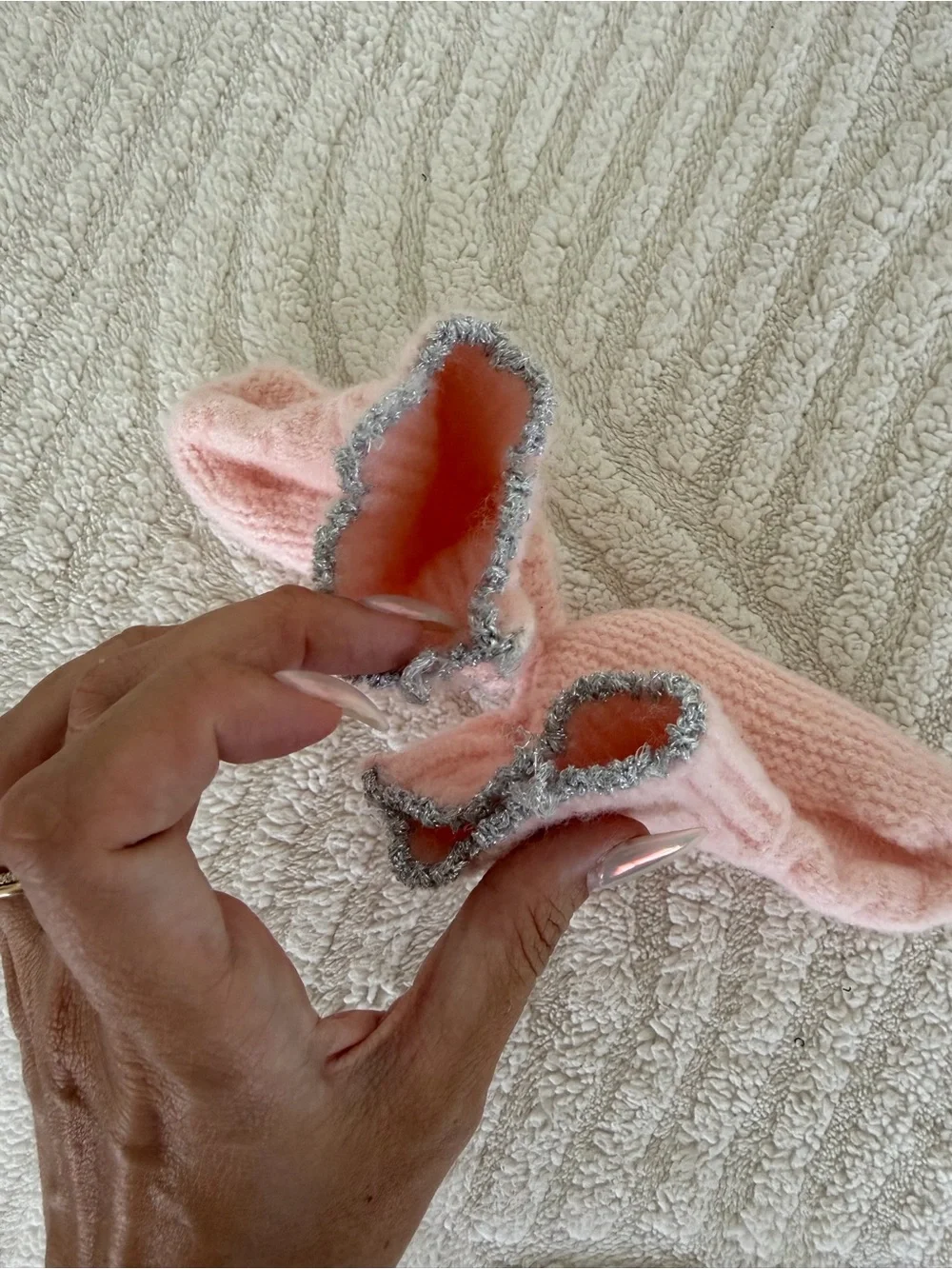 Soft Knit Baby Socks - Pink/ new  - newborn/0-6 M